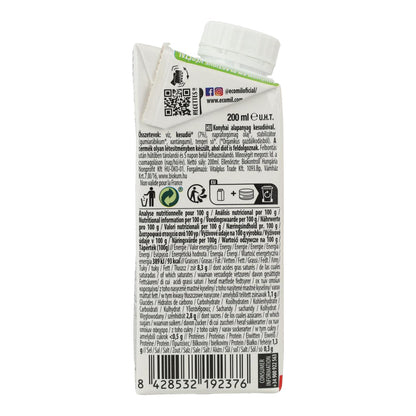 Creme Vegetal de Castanha de Caju sem Açúcar Bio Cuisine Ecomil 200 ml