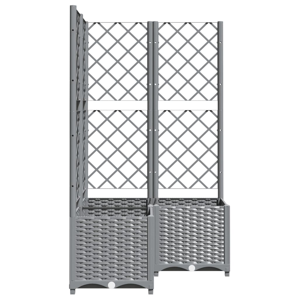 Macetero De Jardín Gris Claro 80 X 80 X 136 Cm_4