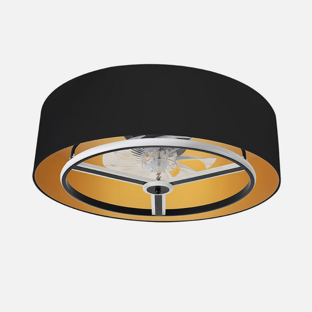 Ventilador Dc Anuska 60w Negro/oro 8 Aspas 6 Veloc. 70d 5100lm 3 Colores Remoto,memoria,reg.intensidad,temporizador_3