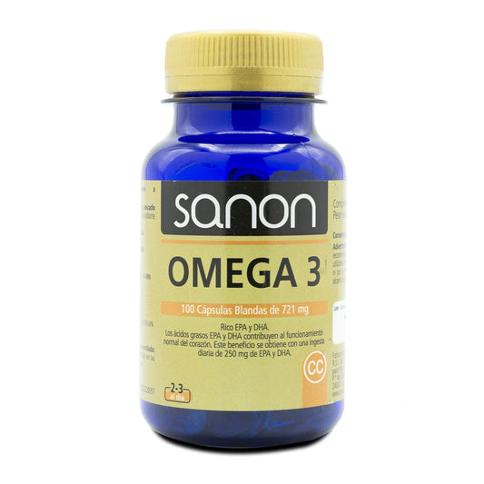 SANON Ómega 3 100 cápsulas moles de 721 mg
