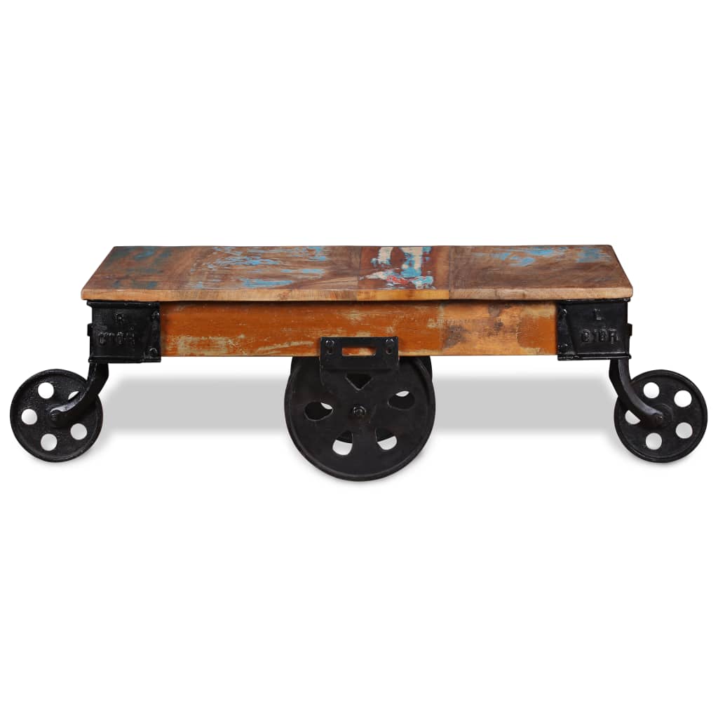 Mesa De Centro Madera Reciclada 90x45x35 Cm_4