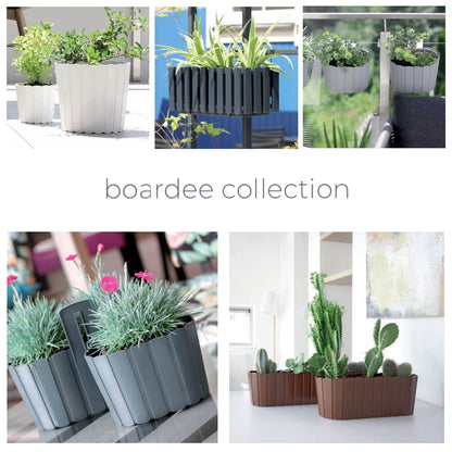 Maceta Boardee Basic 0,8l., Dimensiones (mm) 120x120x109, Color Blanco