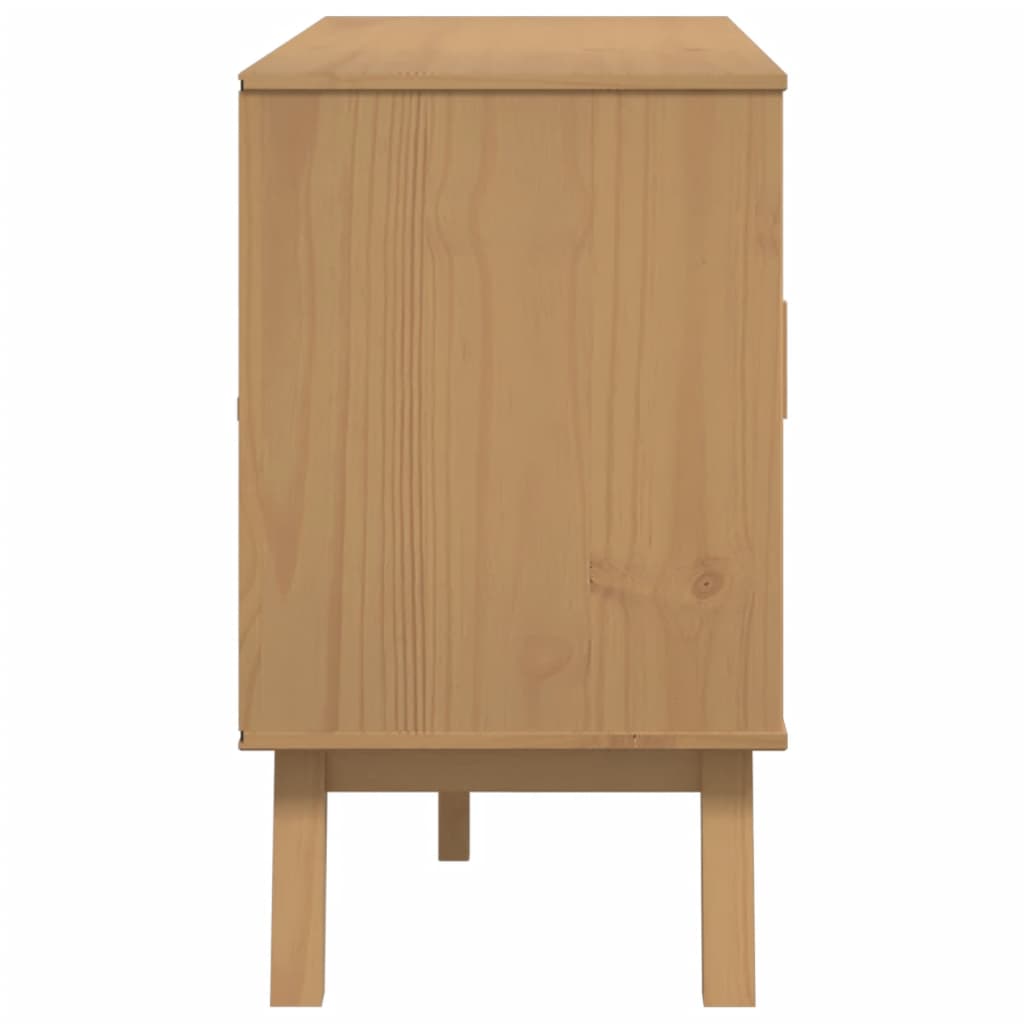 Aparador Olden Madera Maciza De Pino Marrón 114x43x73,5 Cm / Vetonek_1