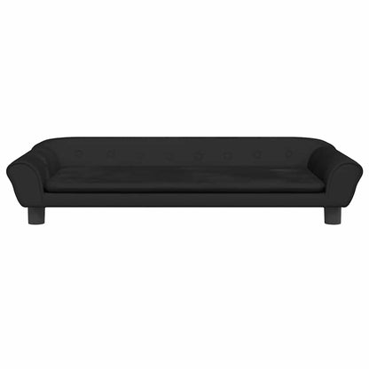 Cama Para Perros De Terciopelo Negra 100x50x21 Cm / Vetonek_2
