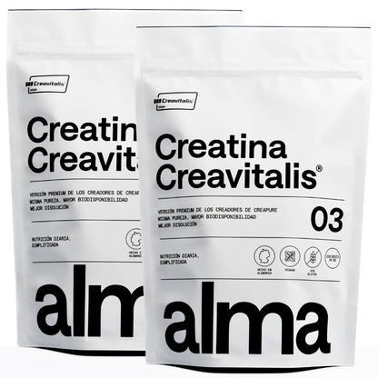 Creatina Monohidratada Creavitalis® Alma® 600 G En Polvo 99,9% Pureza | Vegana, Sin Gluten Ni Lactosa | 200 Dosis_0