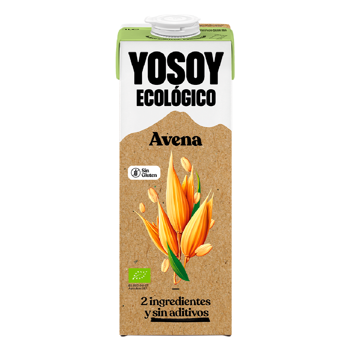 Embalagem de 6 bebidas de aveia sem glúten Yosoy ECO 1 L