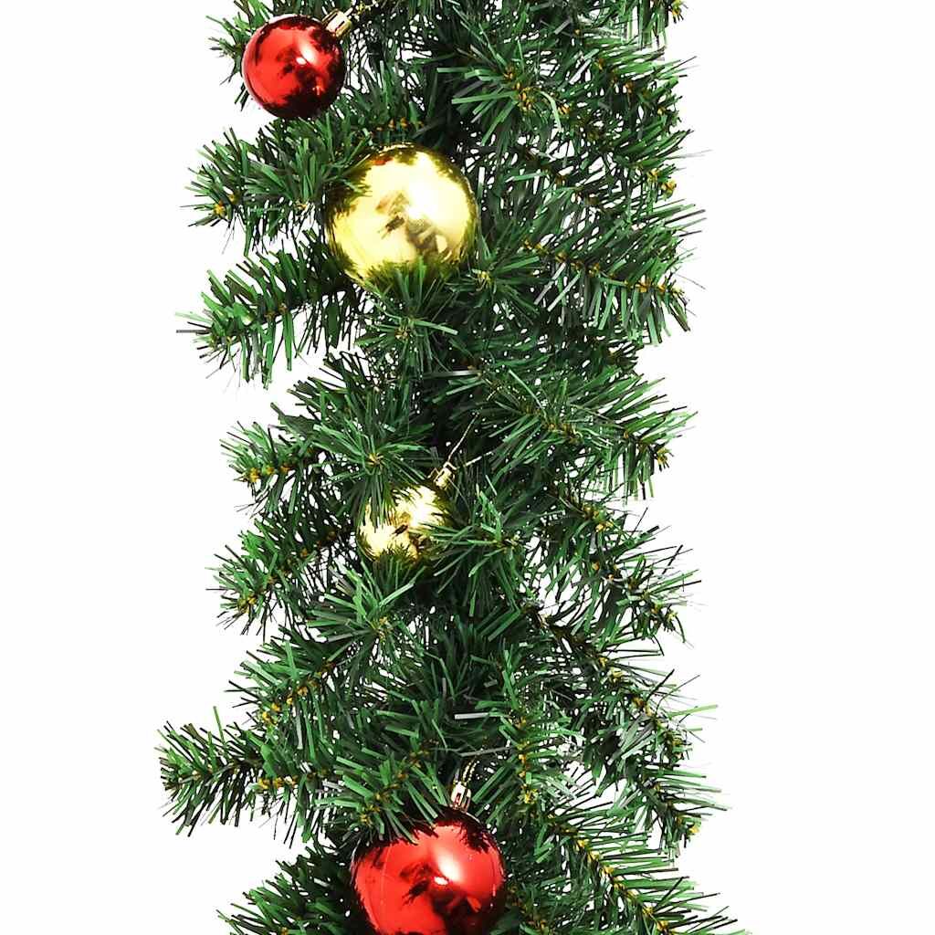 Vidaxl Guirnalda De Navidad Decorada Con Bolas Y Luces Led 5 M_3