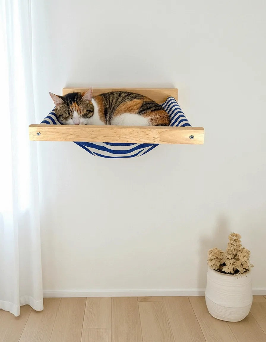 Cama Colgante Para Gatos Bahía Con Rascador Integrado Y Estructura De Escalada Althea Living 5x76x40cm_4