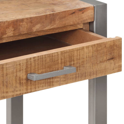 Mesa Consola De Madera Maciza De Mango 95x35x75 Cm_4