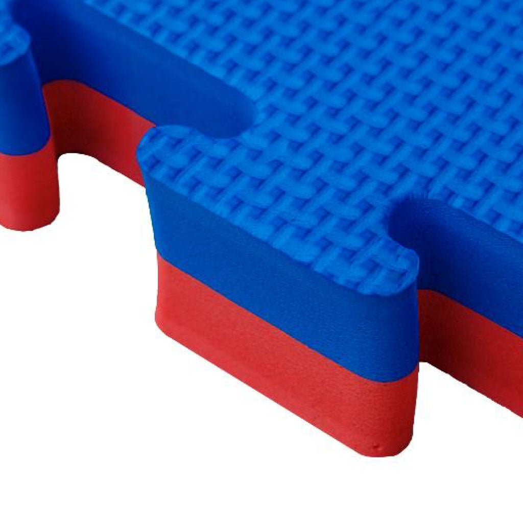 Tatami Puzzle 4cm 100x100cm, Pack 4 Unidades – Superficie T Azul/rojo_1