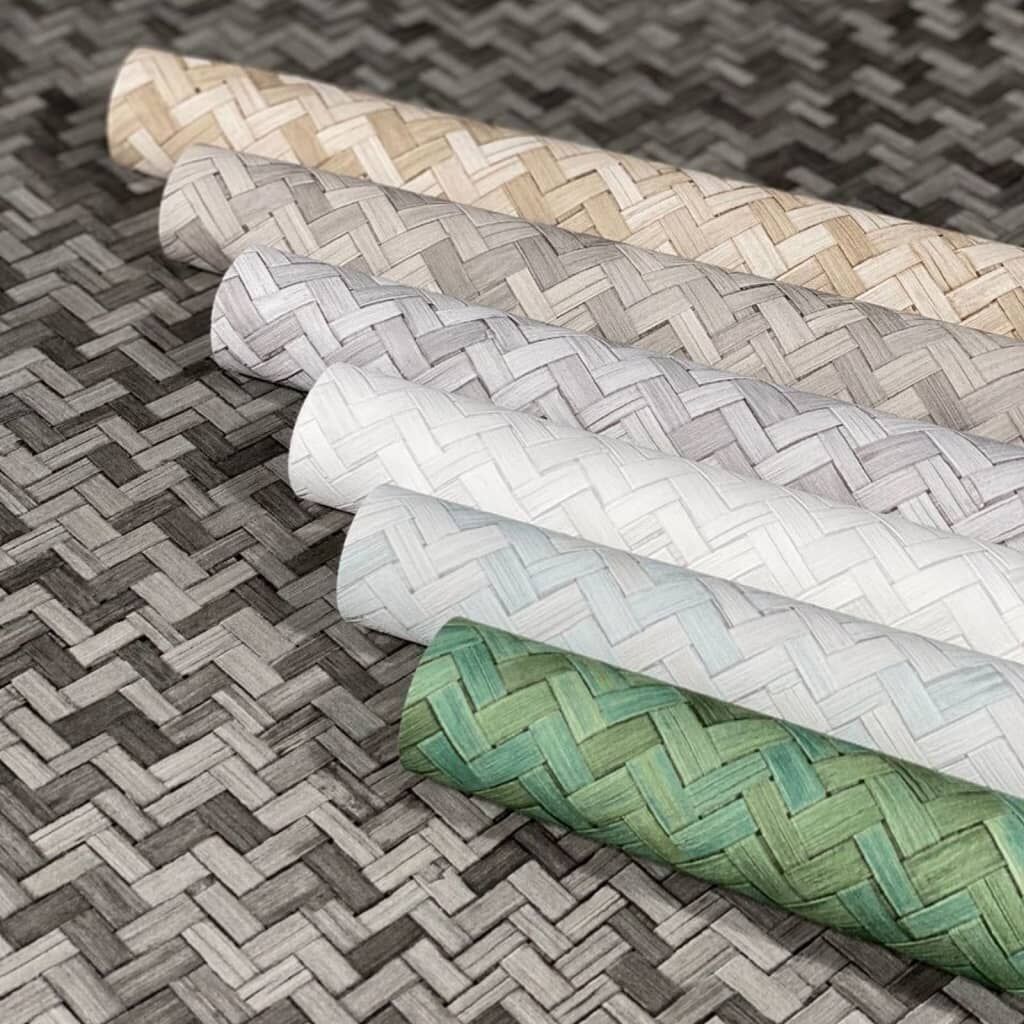 Noordwand Papel Pintado Botanica Rattan Wickerwork Negro Y Gris_3