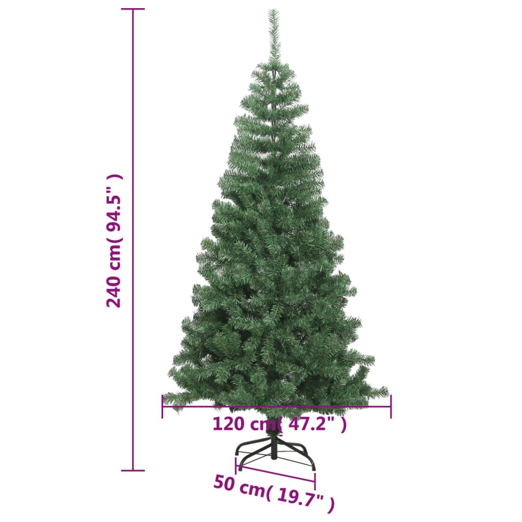 Vidaxl Árbol De Navidad Artificial L 240 Cm Verde_2