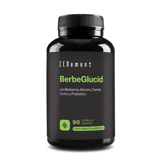 BerbeGlucid, com Berberina, Amora, Canela, Crómio e Probiótico Zenement, 90 comprimidos