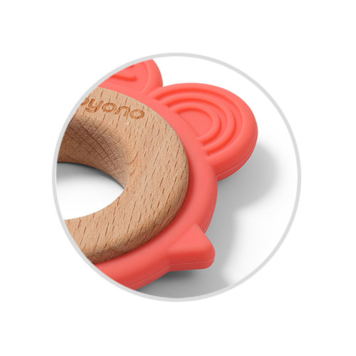 Gallina Mordedor De Madera Y Silicona_3