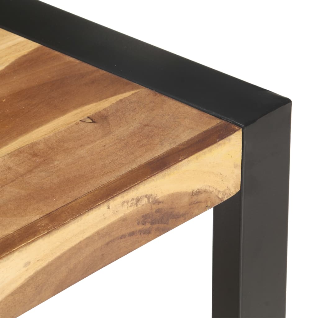 Mesa De Centro De Madera Maciza 110x60x40 Cm_2