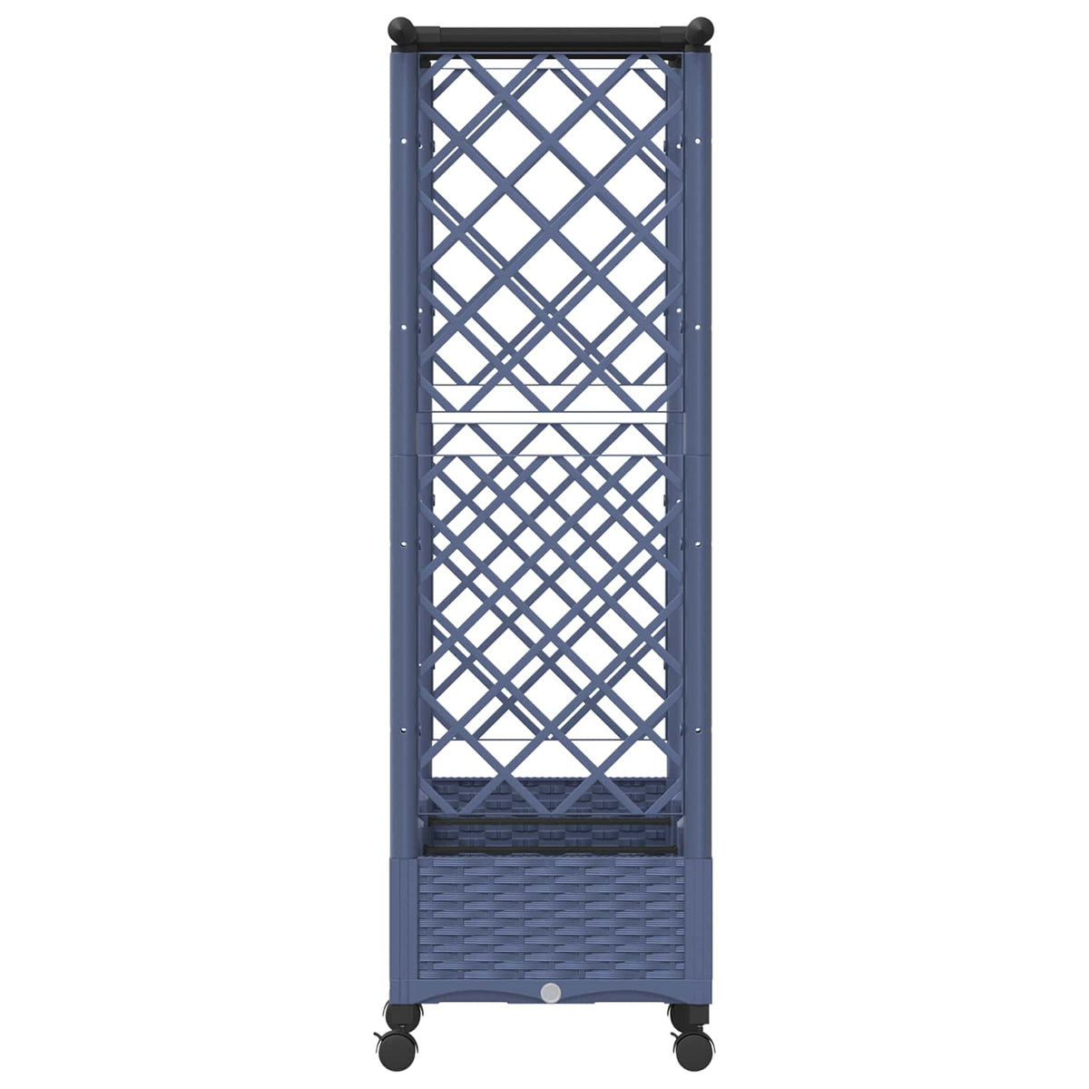 Cama Elevada Con Trellis Y Techo Gris 164 X 40 X 127 Cm Pp_4