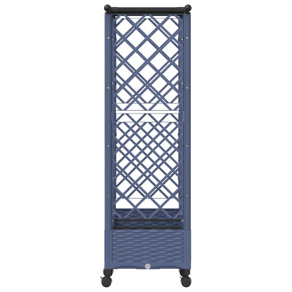 Cama Elevada Con Trellis Y Techo Gris 164 X 40 X 127 Cm Pp_4