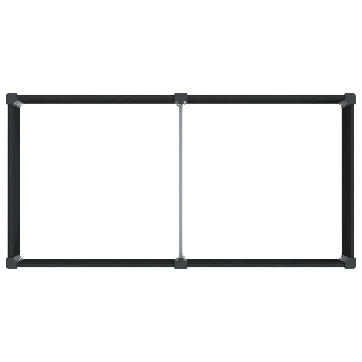 Arriate Elevado Negro 200 X 100 X 54 Cm Wpc Y Aluminio_4