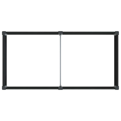 Arriate Elevado Negro 200 X 100 X 54 Cm Wpc Y Aluminio_4