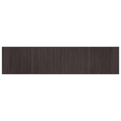 Vidaxl Alfombra Rectangular Bambú Marrón Oscuro 70x300 Cm_0