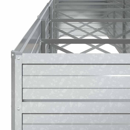 Arriate De Acero Galvanizado Plateado 480x80x77 Cm_5