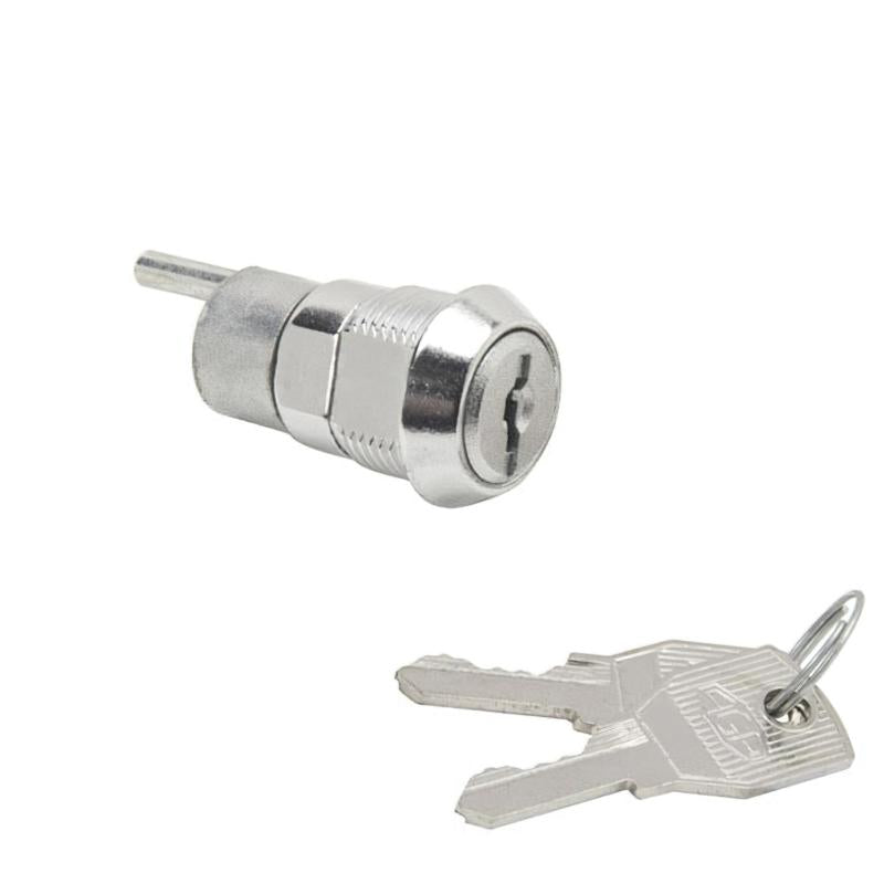 Cerradura Mueble Para Cajon Llave Excentrica  336 Mm. Cromada