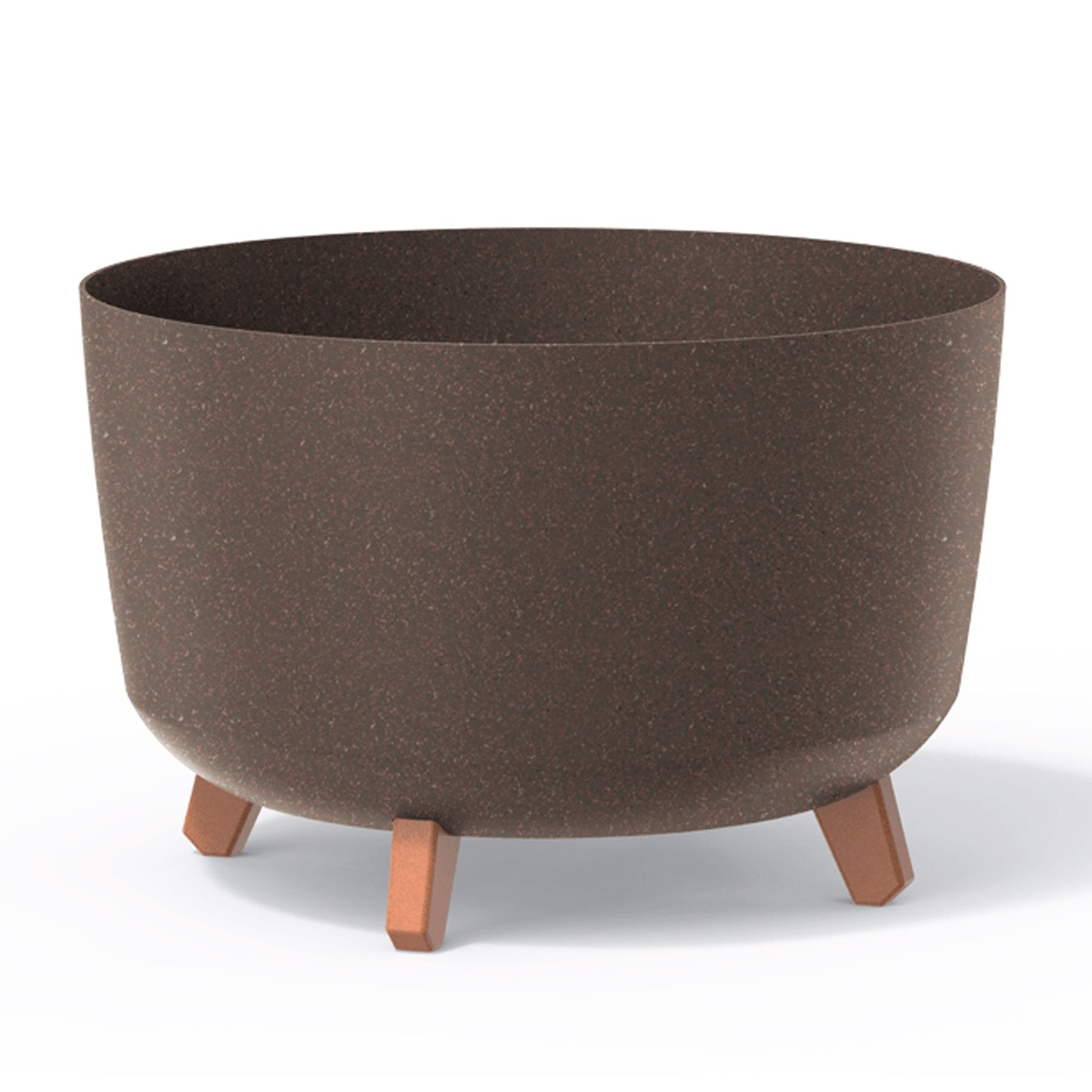 Macetero Color Café,sin Depósito , Colección Gracia De 39 X 39 X 25,7 Cm, Capacidad De 21,5 L.