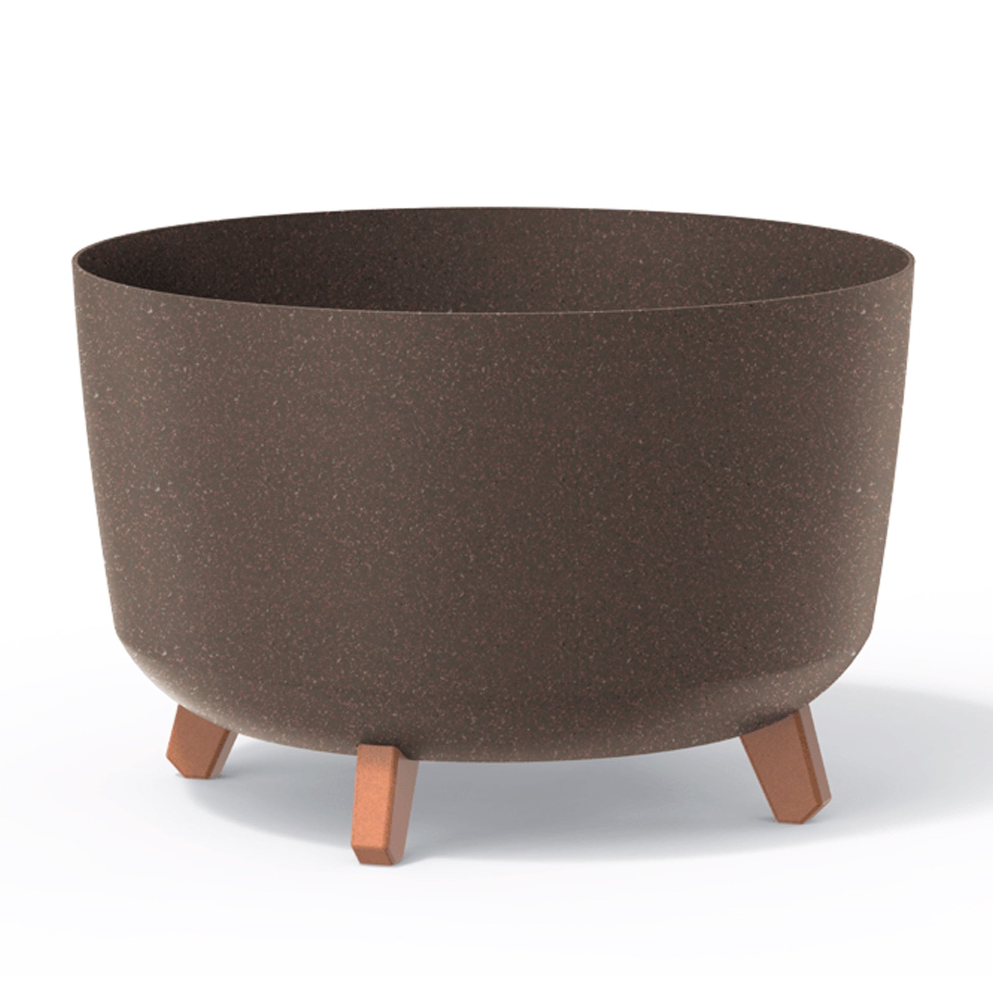 Macetero Color Café,sin Depósito , Colección Gracia De 39 X 39 X 25,7 Cm, Capacidad De 21,5 L.