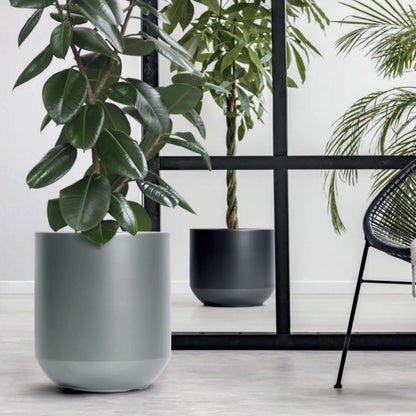 Maceta Heos 36l., Con Depósito, Dimensiones (mm) 390x390x350, Color Gris Claro_4