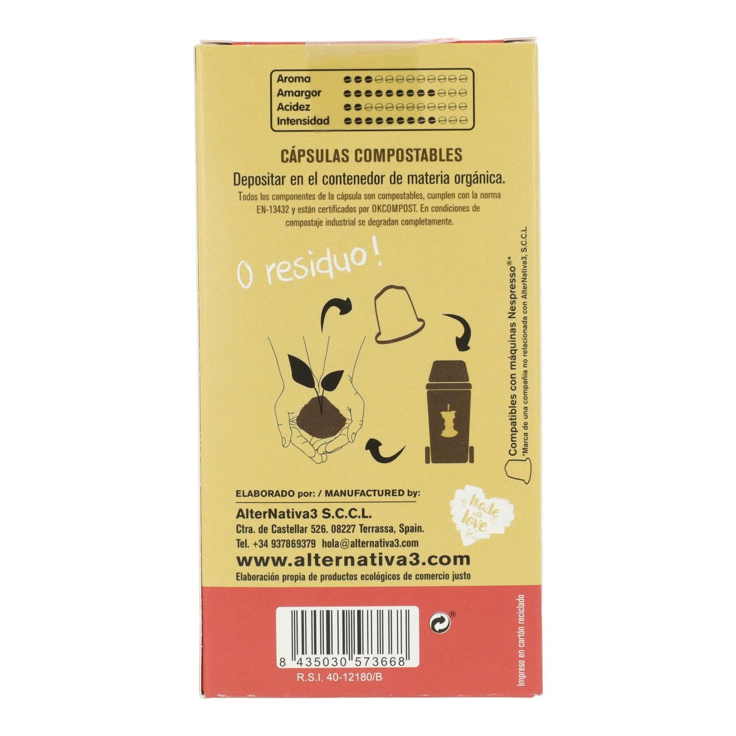 Cápsulas de Café Forte Alternative 10 unidades 5,5 g