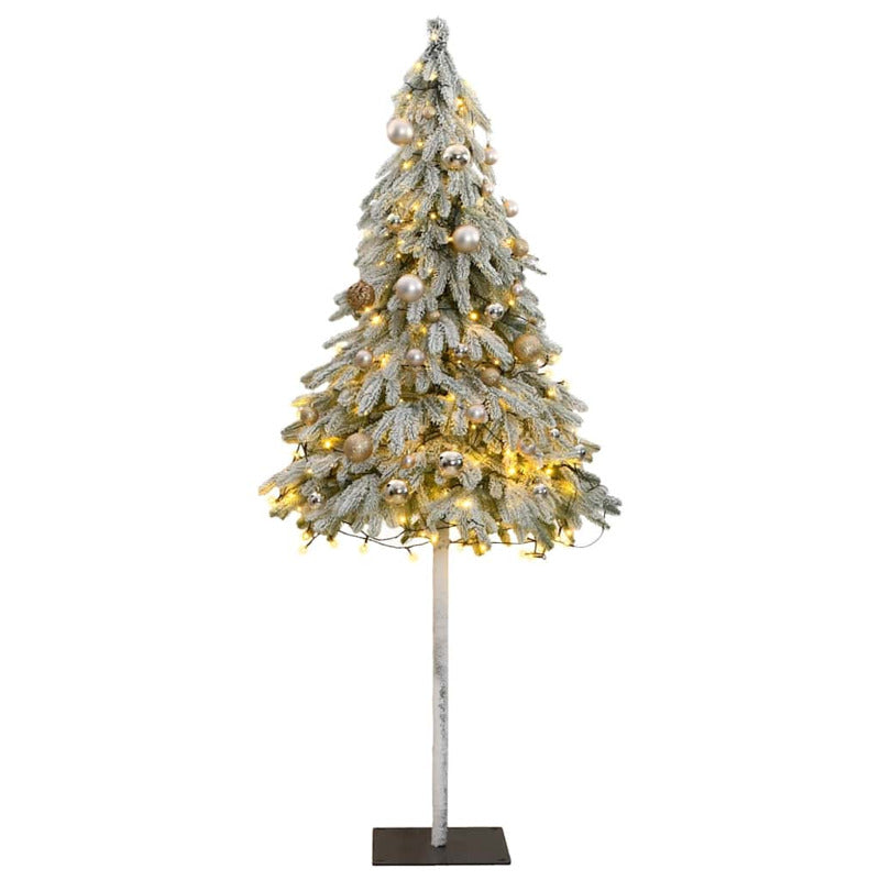 Vidaxl Árbol De Navidad Artificial Con 300 Led Bolas Y Nieve 180 Cm_0