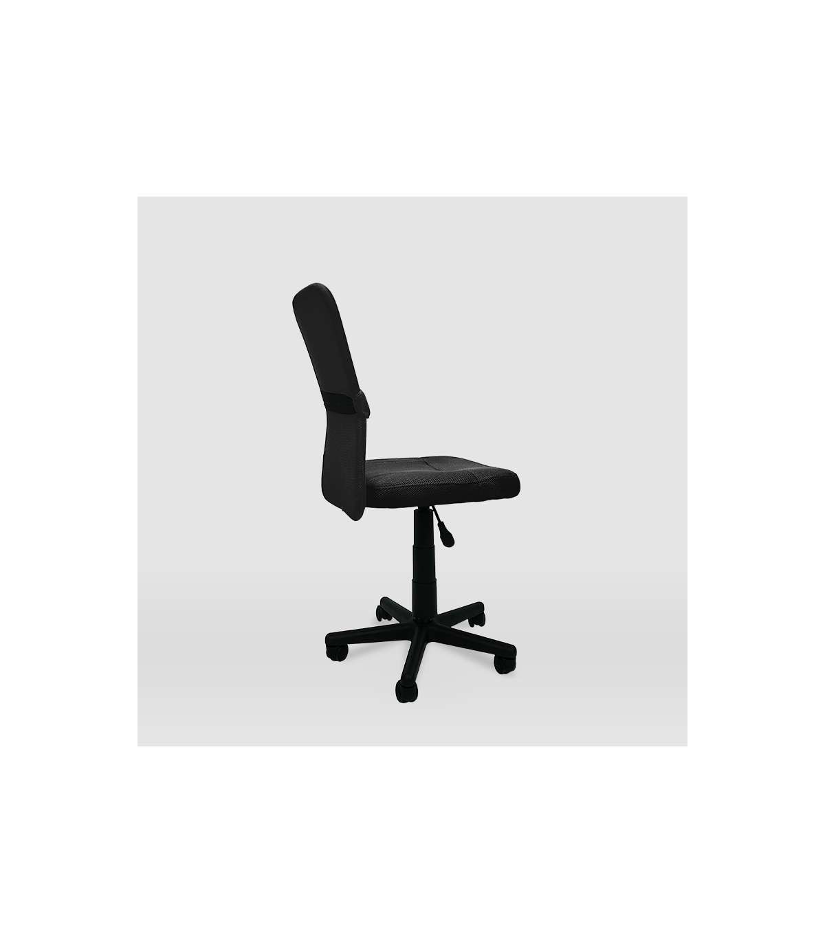 Silla De Oficina Alba Acabado Negro. Alto: 83.5-95.5cm Ancho: 55cm Fondo: 55cm._4