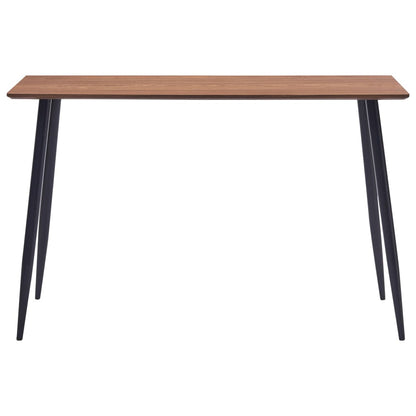 Mesa De Comedor De Mdf Marrón 120x60x75 Cm_0