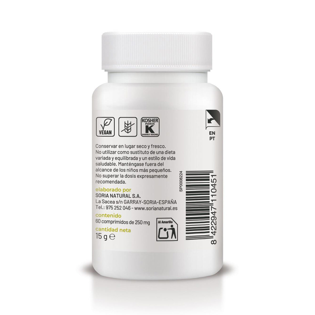 Iodo de libertação sustentada, Soria Natural, 60 comprimidos