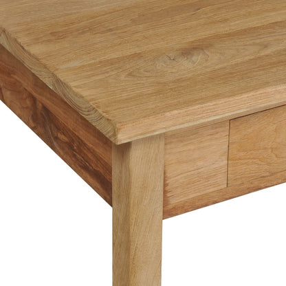 Mesa De Centro Madera De Teca Maciza 100x60x35 Cm_4