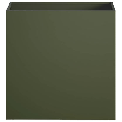 Macetero De Jardín 2 Uds. Verde Oliva 50 X 30 X 40 Cm_3