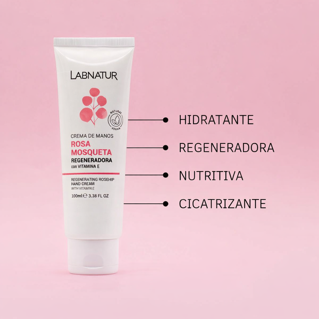 Crema de Manos Rosa Mosqueta 100 Ml | Hidratante y Regeneradora | Repara y Suaviza | Cuidado Natural_2