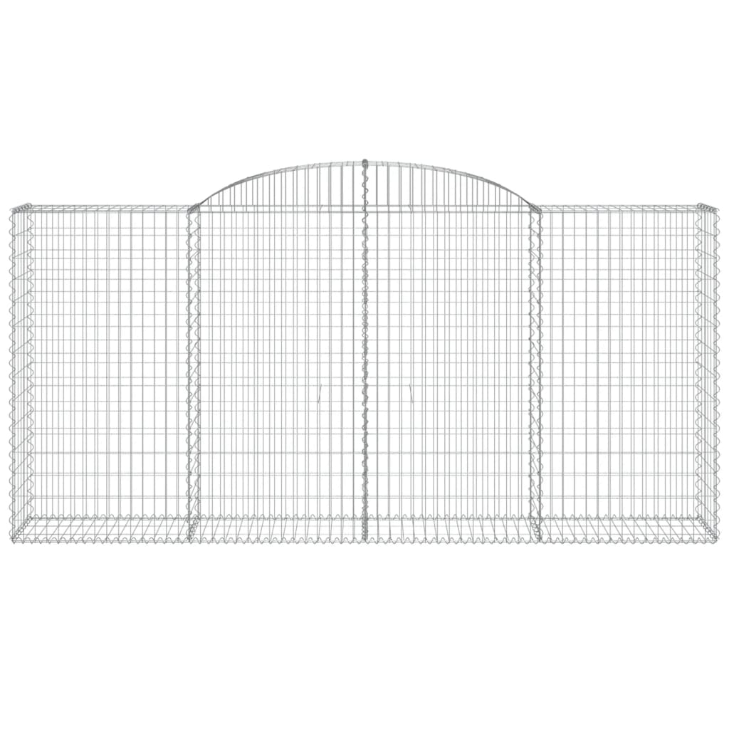 Cestas De Gaviones 8 Uds Forma De Arco Hierro 300x50x140/160 Cm_3