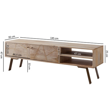 Mueble De Tv Amplio Y Práctico Modelo Wl5.607_3