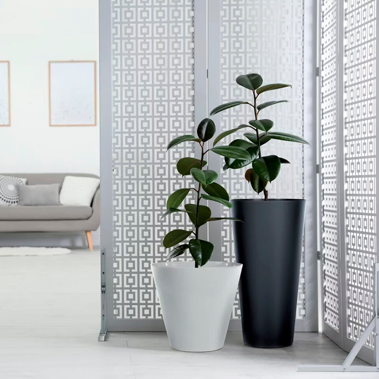 Maceta Tubus 3,5l., Dimensiones (mm) 200x200x187, Color Antracita