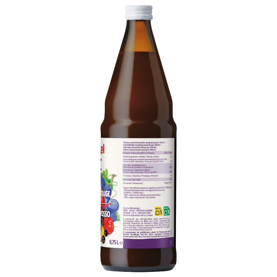 Zumo Multifrutas Frutos Rojos BIO Voelkel 750ml