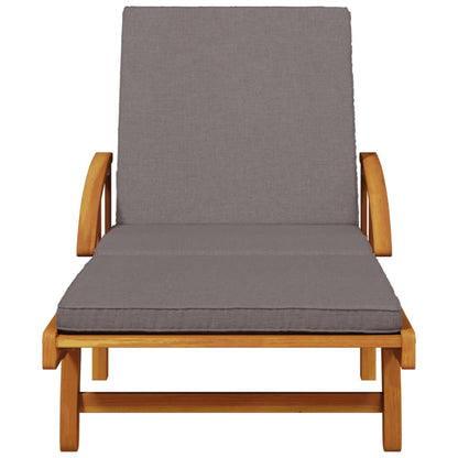 Tumbonas Con Cojines 2 Uds Madera Maciza De Acacia 200x68x83 Cm / Vetonek_1