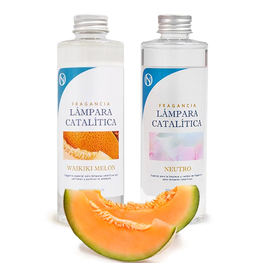 Pack Ahorro 2x Fragancias Lámpara Catalítica 200ml: 1 Aroma Waikiki Melon + Limpiador Neutro_0