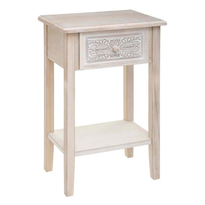 Wellhome Mesita Noche Decoración Color Blanco_0