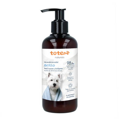 Pack Suavidade e Brilho para cães Totem Naturals Champô + Condicionador