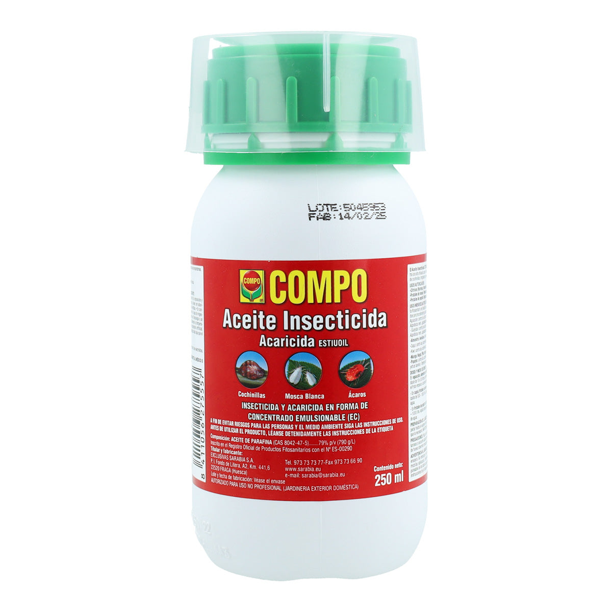 Óleo Inseticida Mineral Compo 250 ml