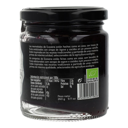 Geleia de Mirtilo Extra sem Açúcar Biológica Ecosana 260g