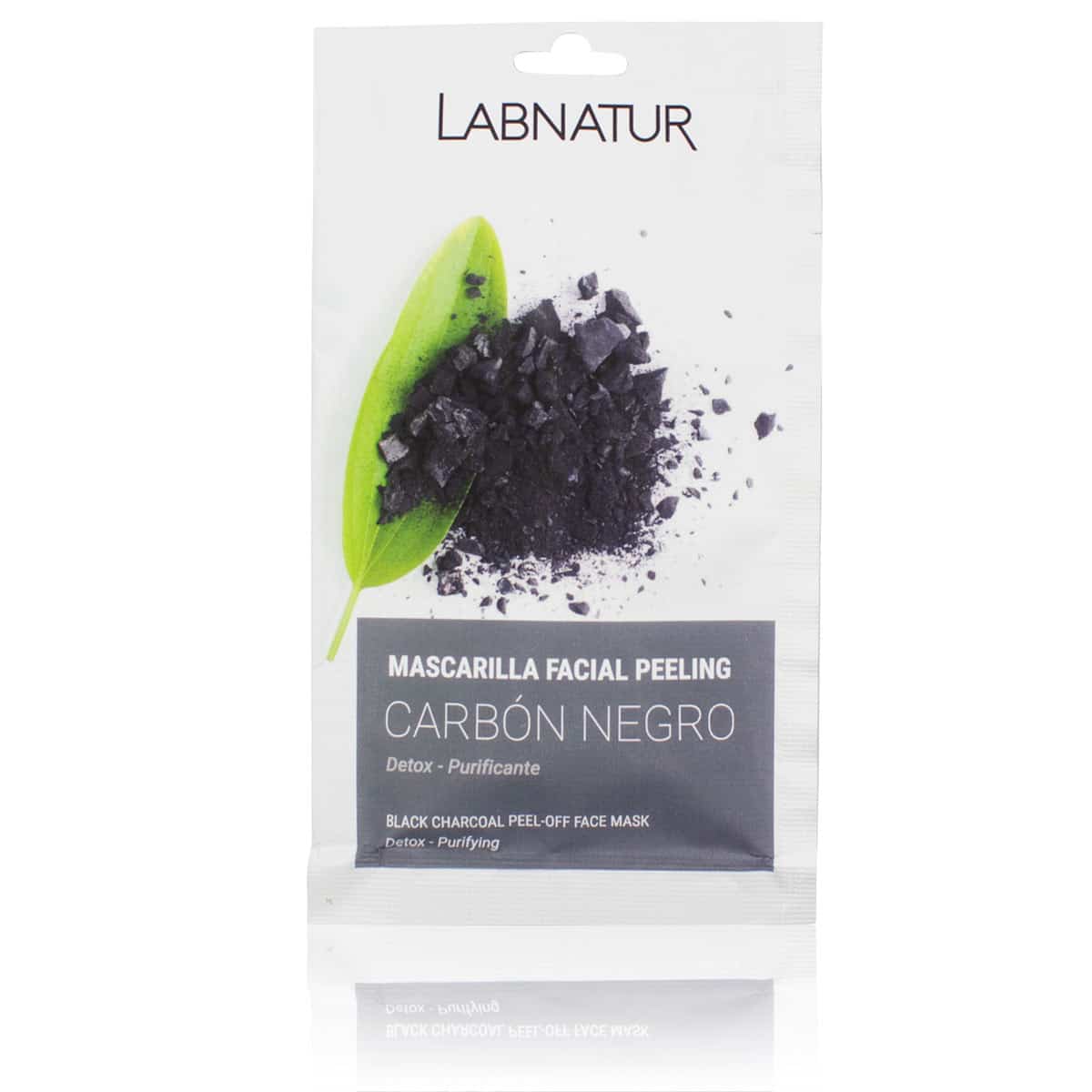 Mascarilla Facial Peeling Carbón Negro Labnatur 10 Ml | Anti Puntos Negros | Limpieza Profunda | Purificante_0