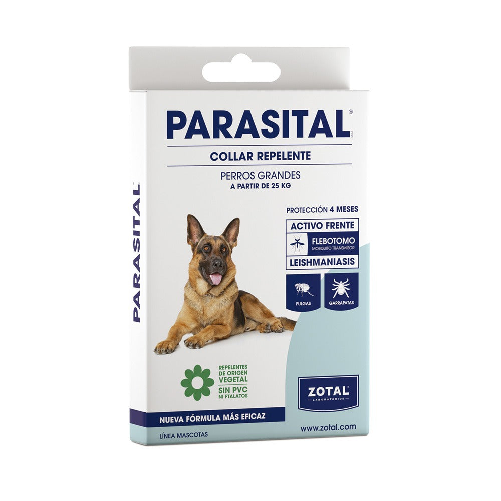 Coleira Antiparasitária Parasital para Cães de Grande Porte 75 cm