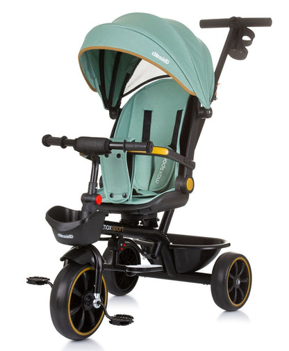 Triciclo Con Capota Y Mango Parental Max Sport Pastel Green_0